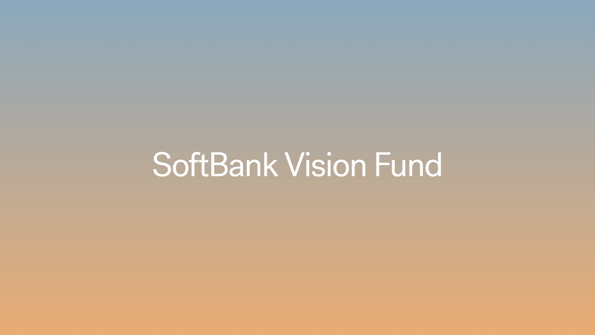 SoftBank Vision Fund detail 1